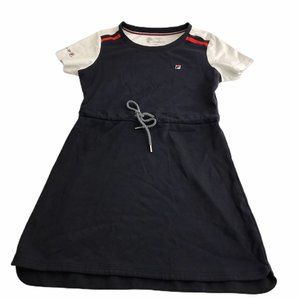 FILA Ginny H Girls Tennis Dress Short Sleeve Blue